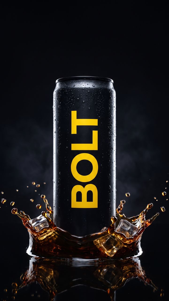 Bolt Brew — concept poster for a fictional drinks brand